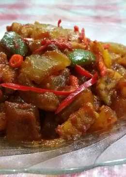 Oseng tempe udang paprika