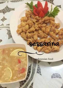 Ayam krispi Saos Lemon