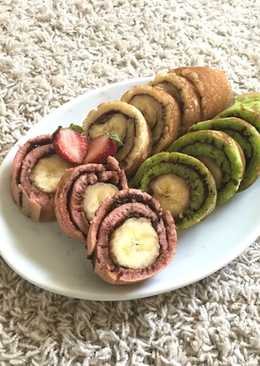 ChocoBanana Rolled Pancake #KamisManis