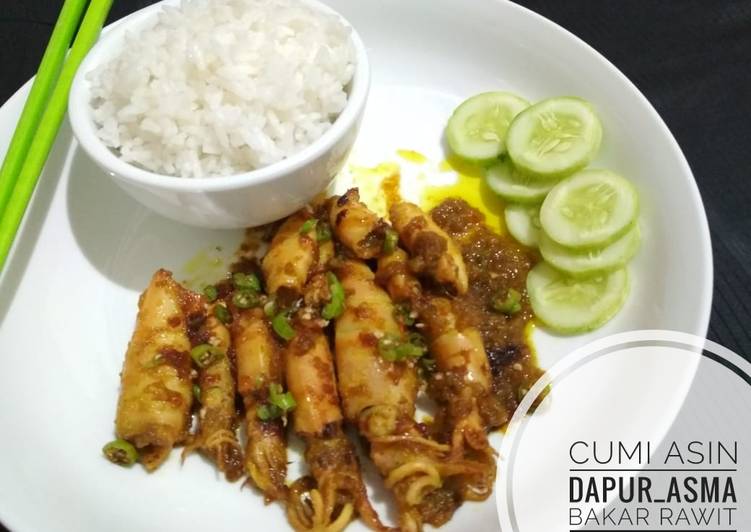 resep lengkap untuk Cumi Asin Bakar Rawit