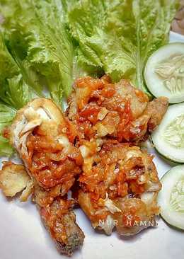 Ayam geprek sambel bawang