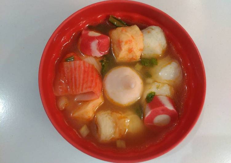 gambar untuk resep makanan Tomyam Seafood Ball #pr_asianfood