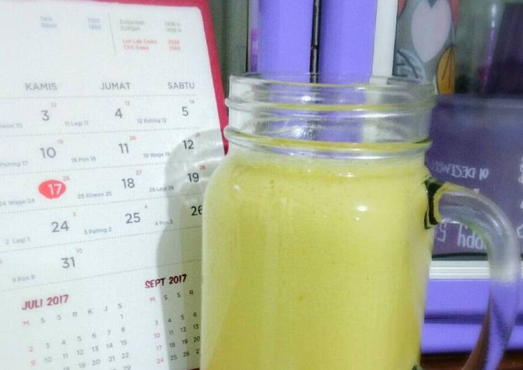 resep Mix Juice Nanas melon