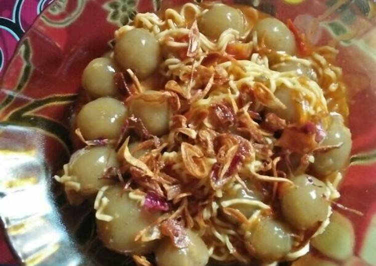 gambar untuk resep Seblak milok(mie cilok)