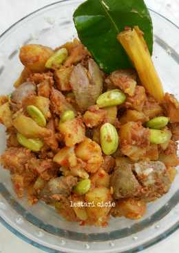 Sambal Goreng Kentang Ati Ayam Pete