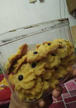 Kue kering bunga dahlia