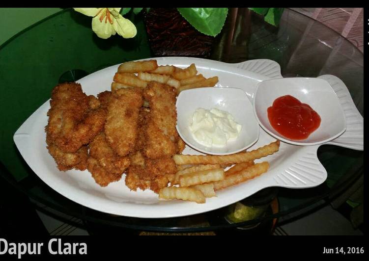 cara membuat Ikan dori tepung panir