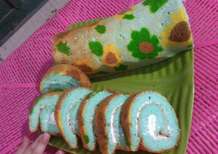 resep lengkap untuk Simpel Roll Cake Carakter