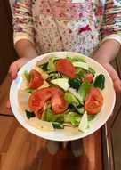 Salad kubis mentimun dengan ham & cheese ð¥