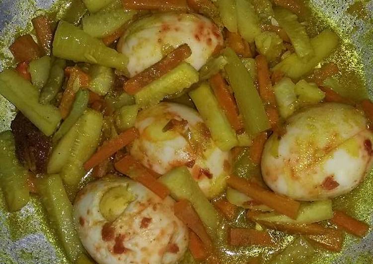 resep masakan Acar Telur Wortel Mentimun