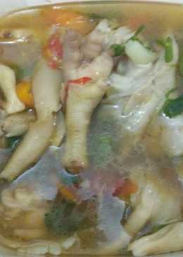 Sop ayam jamur