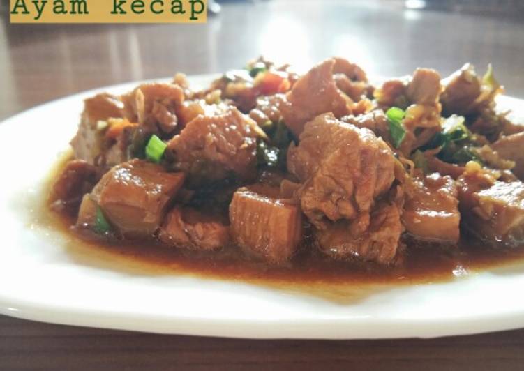 resep masakan Ayam kecap toping mie ayam