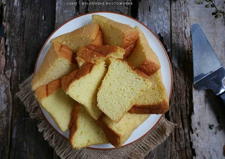 cara membuat Simple Vanilla Sponge Cake (cuma 5 bahan)