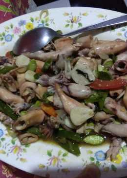 Tumis cumi asin cabe ijo