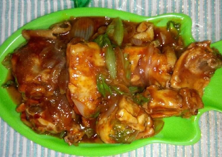 resep masakan Ayam saus BBQ (Praktis untk buka dan sahur)