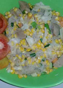 Bihun kuah jagung manis.