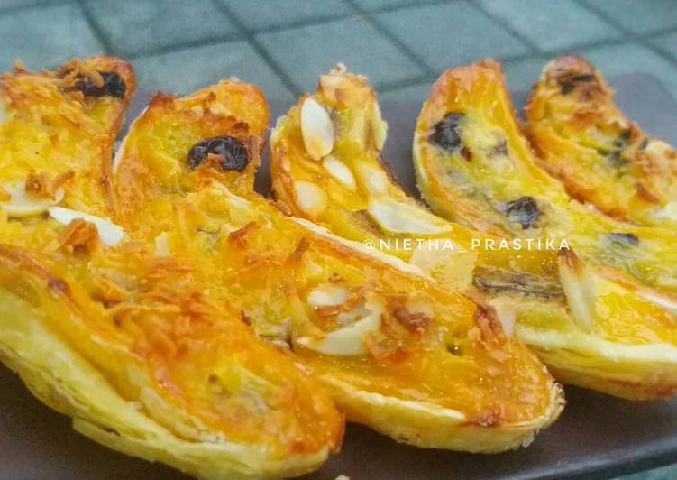 cara membuat Banana milk pastry