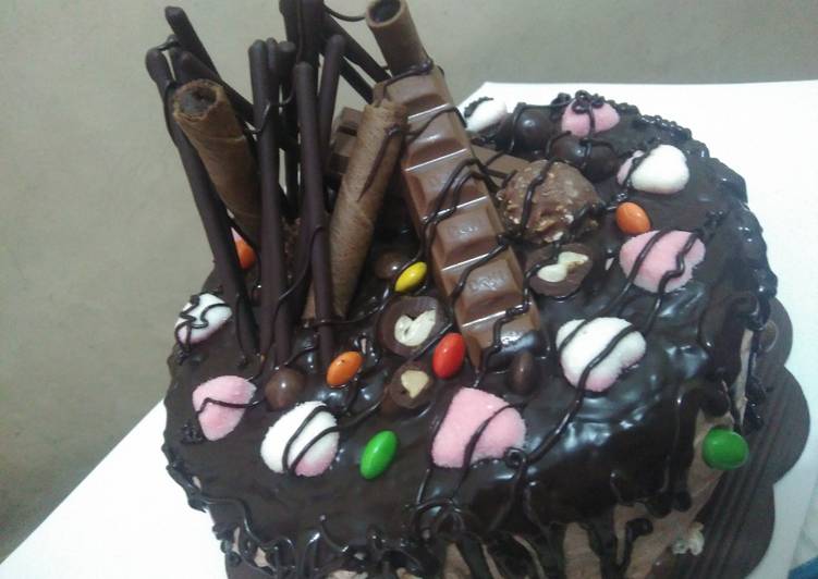 resep makanan Triple sin cake (cake coklat)