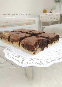 6. ðŸŒ  Keto Marble Egg White Cake Choco Chunks #pekaninspirasi