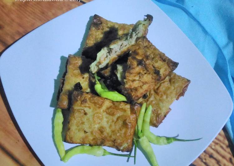 gambar untuk cara membuat Martabak Daging Kulit Pangsit #kitaberbagi