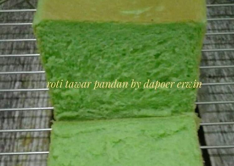 resep lengkap untuk Roti tawar pandan