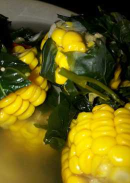 Sayur bening jagung katuk