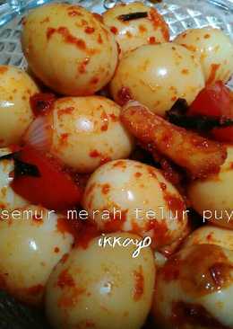 Semur merah telur puyuh