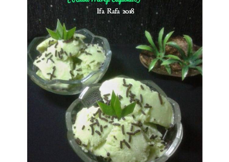 resep masakan Es Krim Sawi Hijau (Rasa Mirip Alpukat)