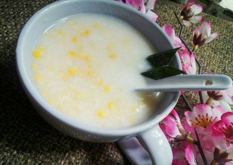 gambar untuk resep makanan Bubur Jagung Manis ?????? #indonesiamemasak