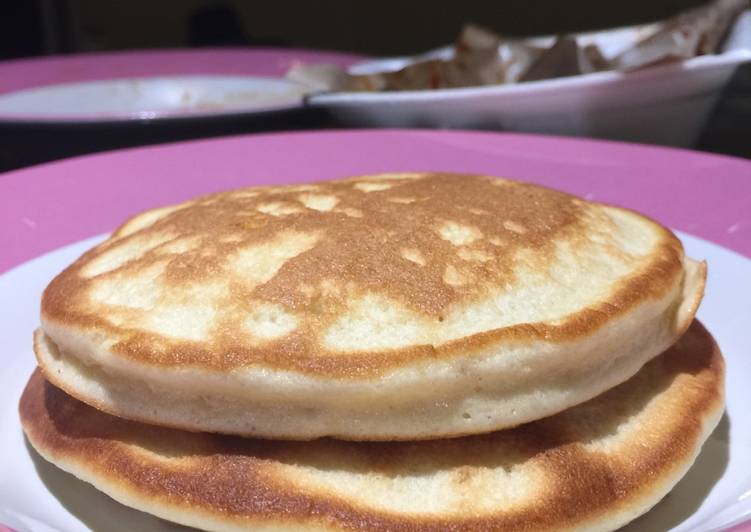 bahan dan cara membuat Pancake Empuk dan Ngembang (dengan TIPS u/ pemula)