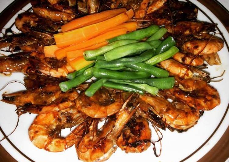 gambar untuk resep Udang Bakar Asam Manis Praktis