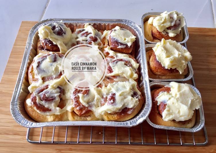 resep lengkap untuk Cinnamon Rolls Kilat