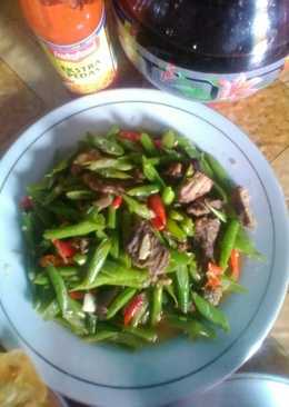 Tumis buncis daging sapi