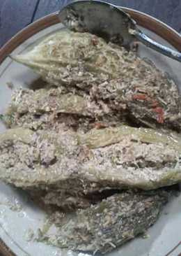 Buntil pare / pare isi sambal kelapa