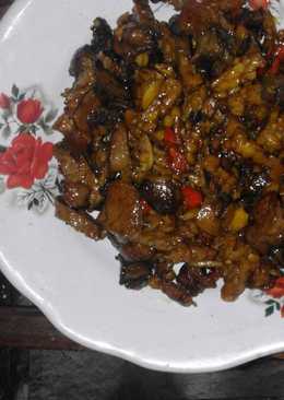 Orek tempe ati ayam