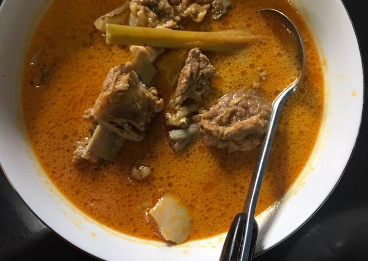 resep lengkap untuk Gulai iga sapi