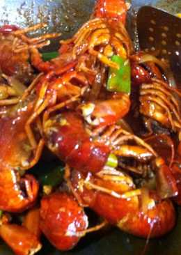 Udang lobster saos minang