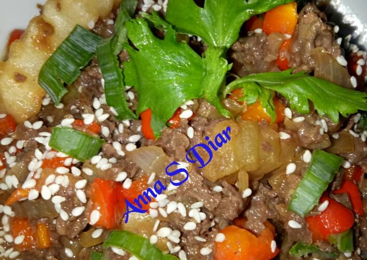  Resep  Beef Teriyaki  Mix Paprika Wijen Oleh Anna S Diar