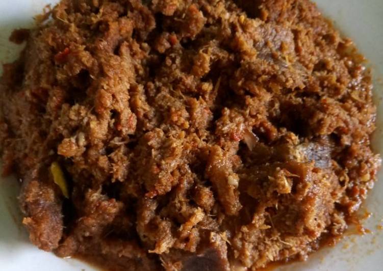 resep masakan Rendang pedas daging sapi #kitaberbagi