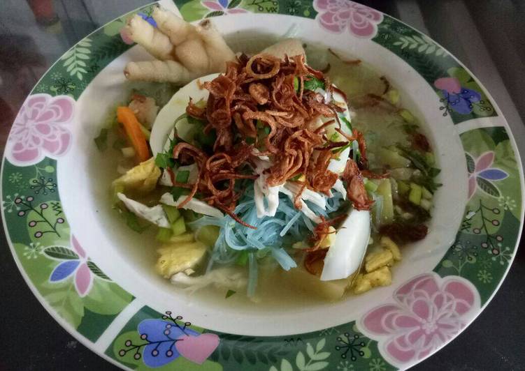 bahan dan cara membuat Kuah Soto Banjar ala Herlin widodo