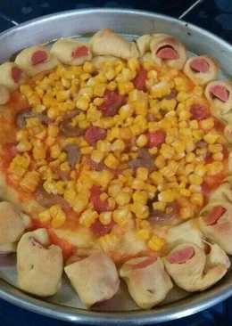 Pizza Beef corn homemade