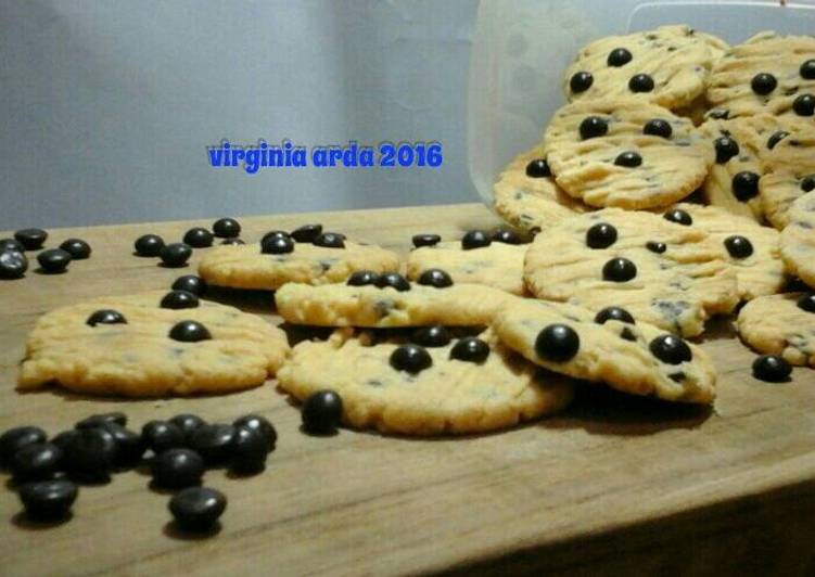 gambar untuk resep makanan Choco chip cookies