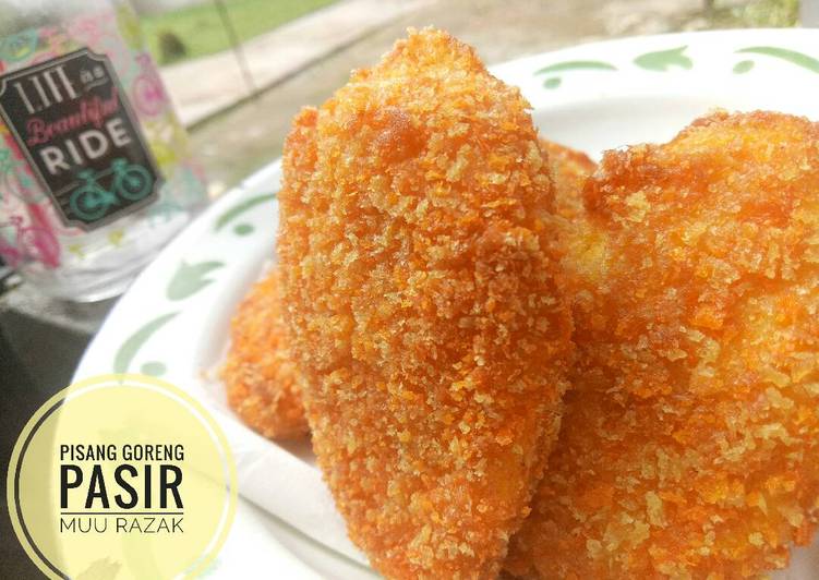 gambar untuk cara membuat Pisang goreng pasir