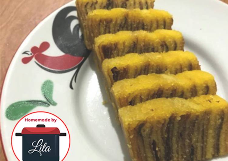 bahan dan cara membuat Kue Lapis Legit lembut favorit #stepbystep #homemadebylita