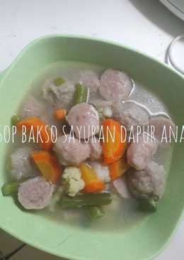 Sop bakso sayuran