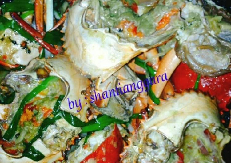 resep masakan Kepiting telor oseng bawang dan mentega