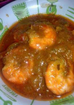 Udang asam manis pedas simpel