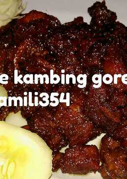 Sate kambing goreng