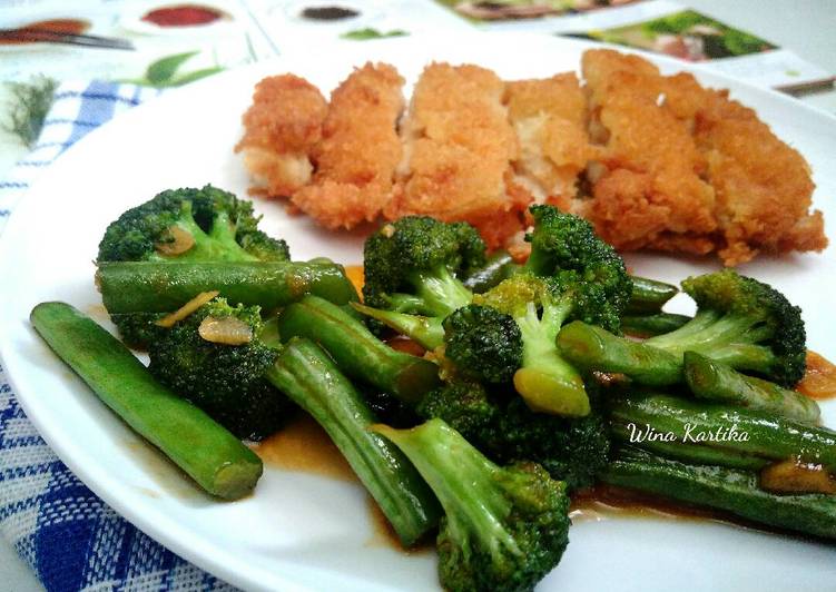 resep Brokoli Buncis Bumbu Bawang Putih