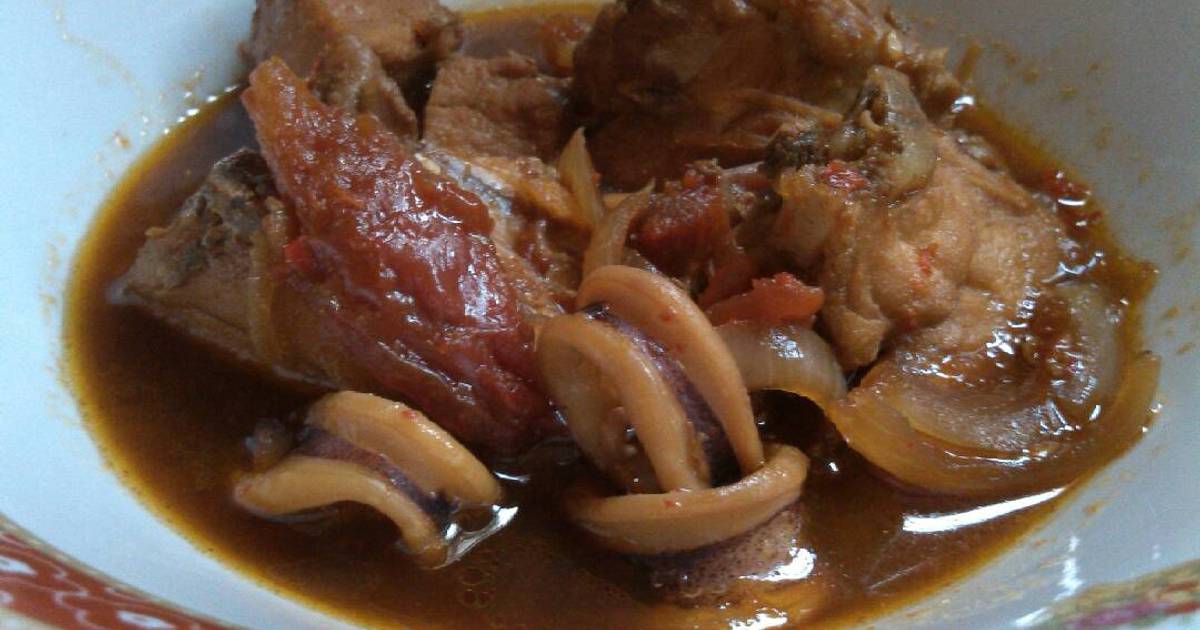  Resep  ayam  cumi kuah  kecap  wijen oleh Tya Mutiara Hanum 